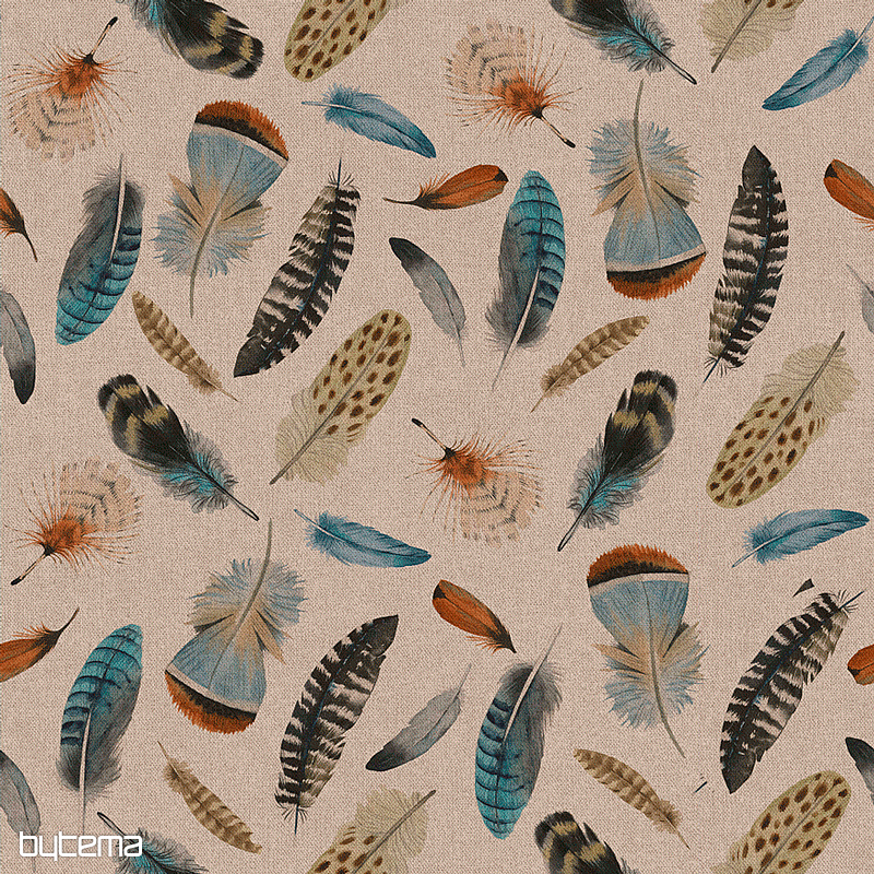 Decorative fabric OTONO FEATHERS 601 digital print