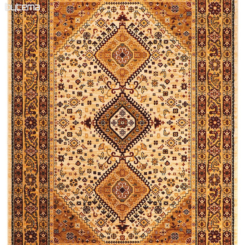 Luxury wool carpet PRAGUE geometric beige