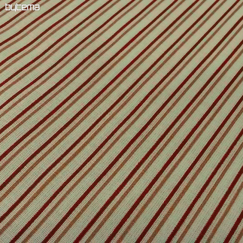 Cotton fabric STRIP red-pink