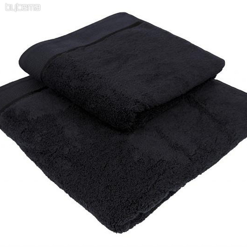 Towel and bath towel MICRO black