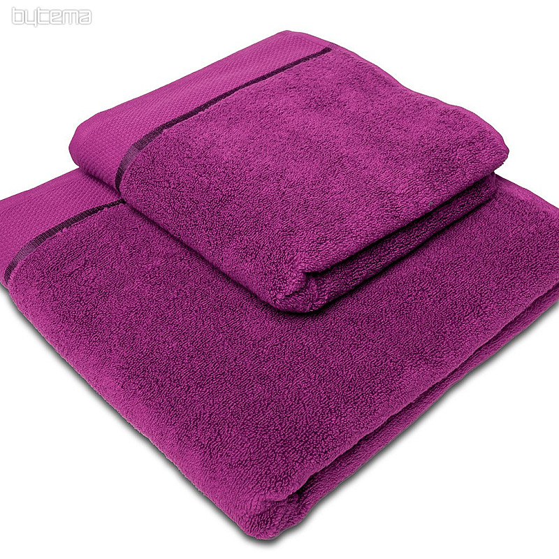 Towel and bath towel MIKRO fuchsia