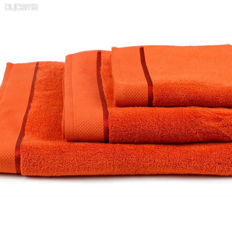Towel and bath towel MICRO terracotta