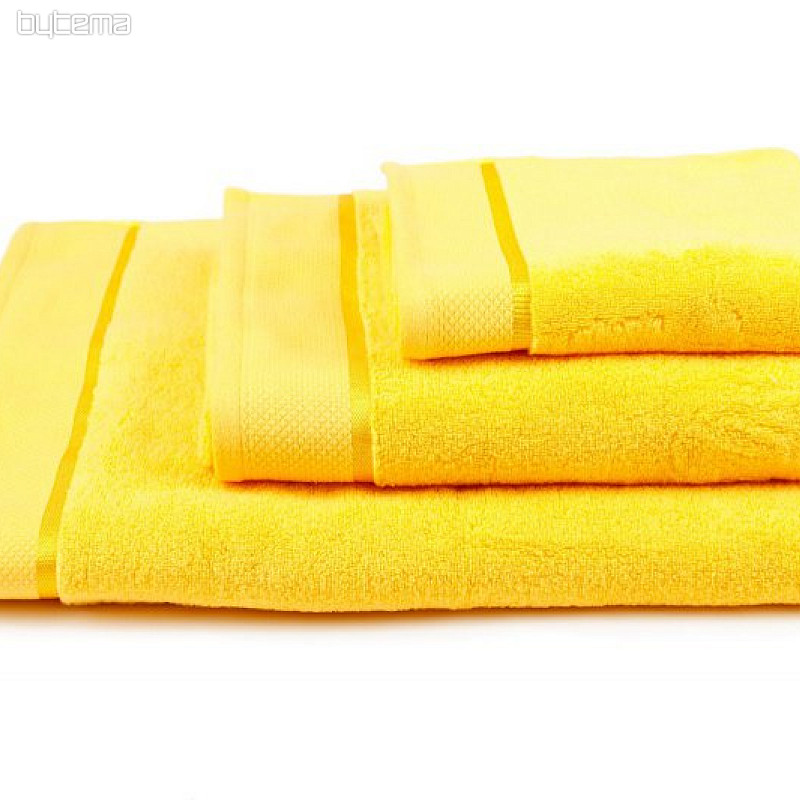 Towel and bath towel MIKRO yellow