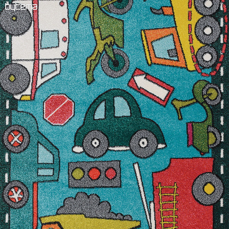 Children&#39;s piece rug PLAY AUTOS