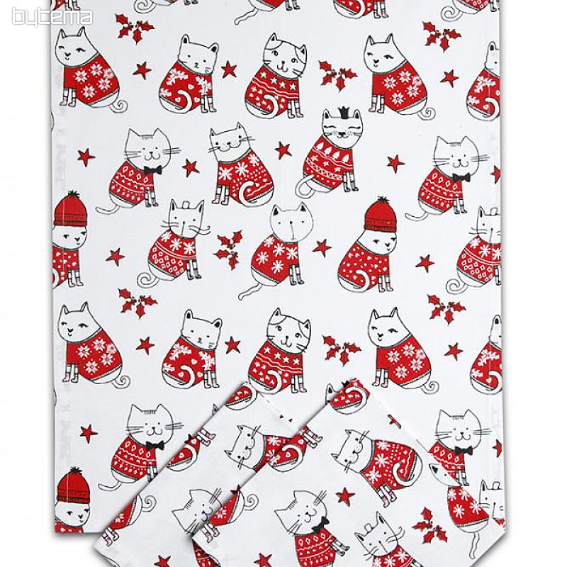 Svitap towels 50x70cm 3pcs - CATS IN SWEATERS WITH NORWEGIAN PATTERN
