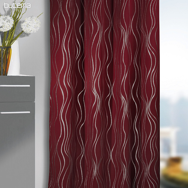 Blackout curtains VEGAS burgundy 135x245