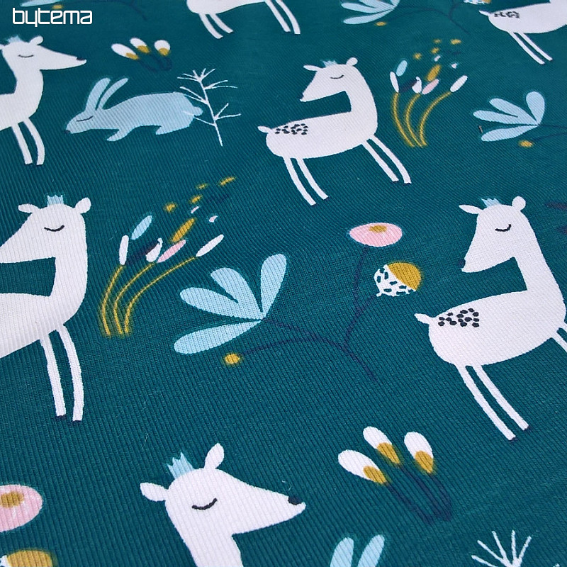 Cotton jersey FAOLA kerosene