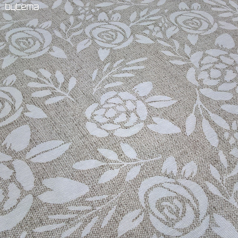 Decorative fabric ROSES creamy