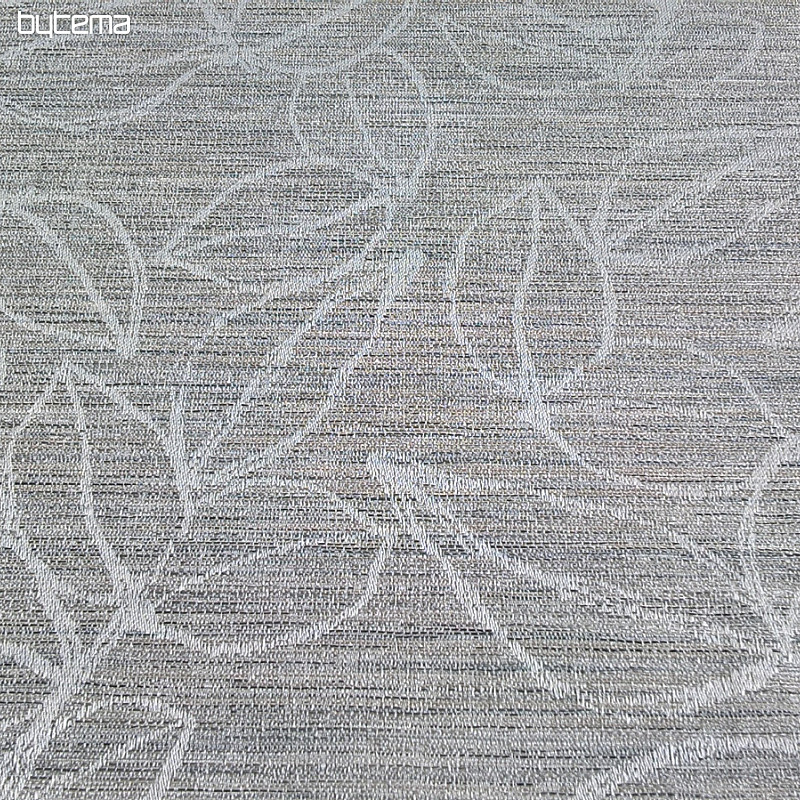 Decorative fabric FLORENTI leaves light grey