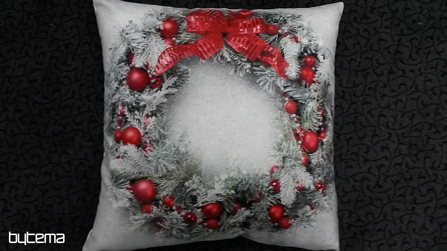 christmas wreath pillow