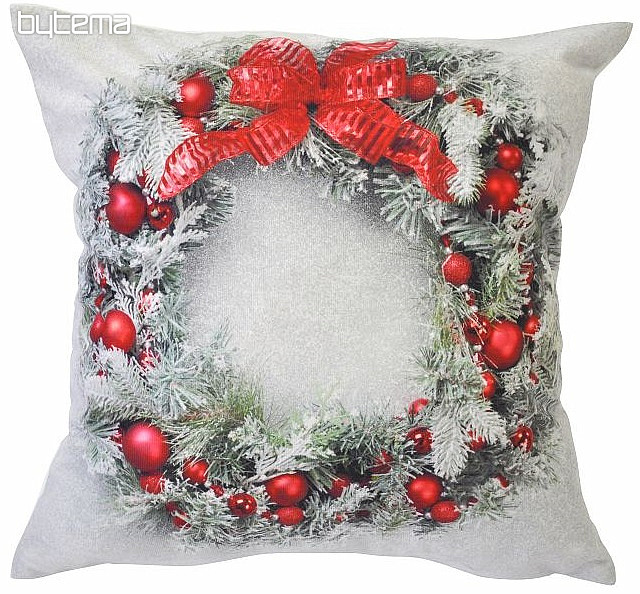 christmas wreath pillow