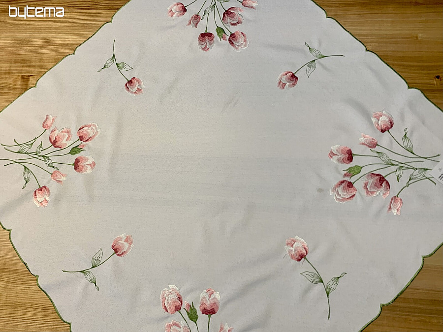Embroidered tablecloths with spring motifs Bytema