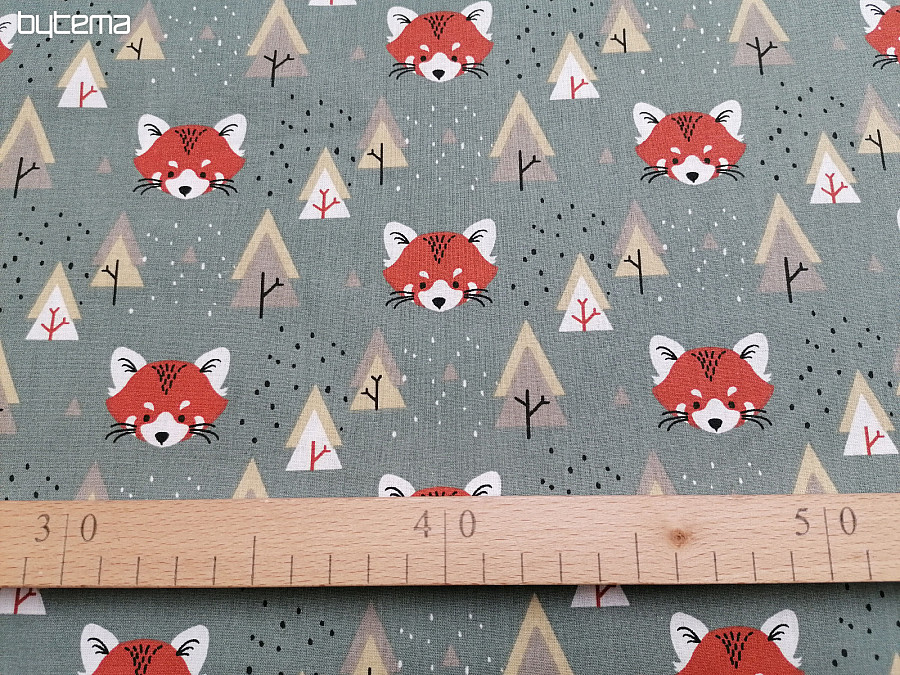 Cotton fabric FOX Bytema