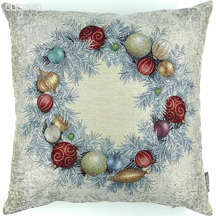 christmas wreath pillow