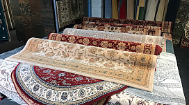 Wide selection of carpets of various sizes ....