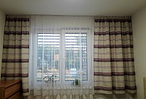 Decorative curtain and curtain Gerster in the bedroom