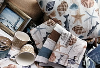 New collection of decorative fabrics Ocean