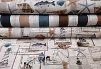 New collection of decorative fabrics Ocean