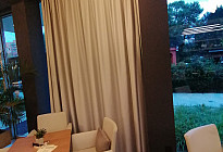 Curtains at the Hotel Olympia in Kopřivnice