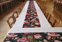 Tablecloths for the cultural center of the village of Lešná