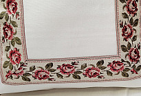 Country style embroidered covers and tablecloths