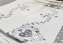 Country style embroidered covers and tablecloths