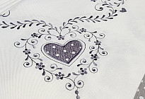 Country style embroidered covers and tablecloths