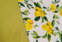 Cotton fabrics with spring and summer motifs