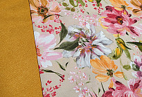 Cotton fabrics with spring and summer motifs