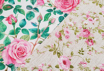 Cotton fabrics with spring and summer motifs