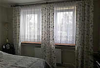 Curtains made of Santana decorative fabric