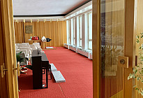 Březová township - installation of rails and curtains