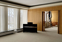 Březová township - installation of rails and curtains