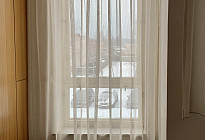 Březová township - installation of rails and curtains