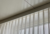 Březová township - installation of rails and curtains