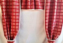 Curtains in a rustic style