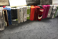 Wide selection of carpets of various sizes ....