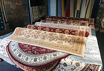 Wide selection of carpets of various sizes ....