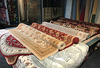 Wide selection of carpets of various sizes ....