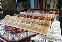 Wide selection of carpets of various sizes ....