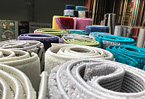 Wide selection of carpets of various sizes ....