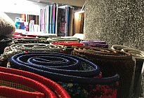 Wide selection of carpets of various sizes ....