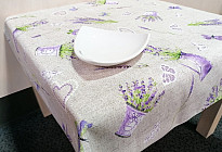 We are looking forward to spring. New tablecloths and bedding with flowers