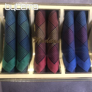 Women's cloth handkerchiefs - set of 6 dark colors