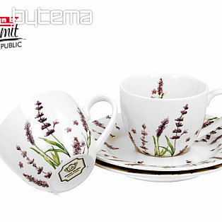 Porcelain espresso mugs set 2 pcs Lavender E šapo