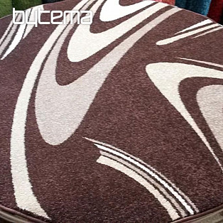 Round carpet COFFEE brown