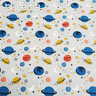 Cotton fabric SPACE