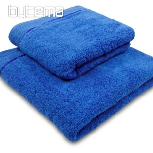 Towel and bath towel MIKRO blue