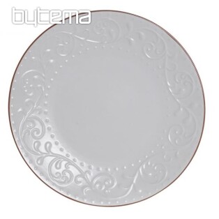 Plate shallow WHITE RELIEF 27.5x2cm white