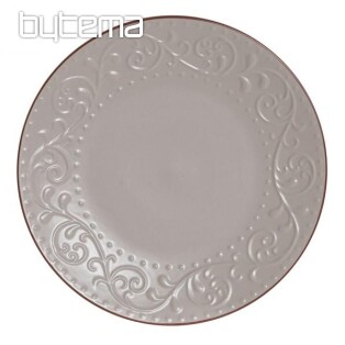 Shallow plate BEIGE RELIEF 27.5x2cm beige